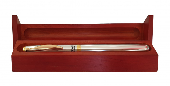 Ручка подарочная в деревянном футляре Kyocera KB-25WN Bronze